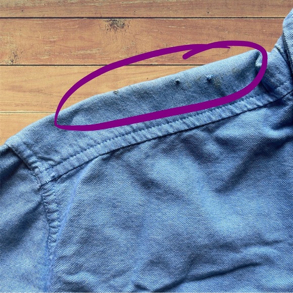 NWT Aeropostale Light Blue Button Down Dress Shirt - Picture 6 of 6